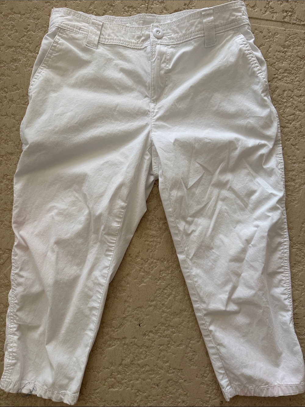 Style & Co. White Women's Cropped Pants